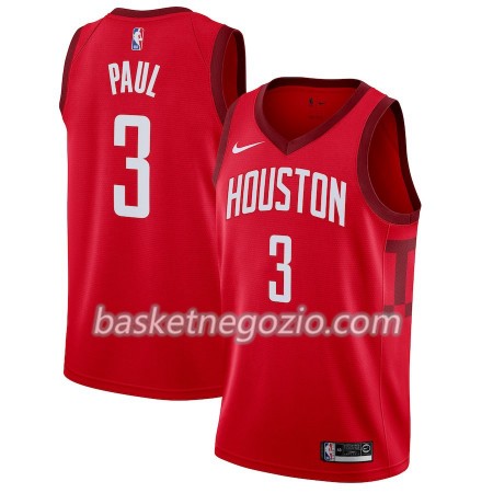 Canotte Uomo Houston Rockets Chris Paul 3 2018-19 Nike Rosso Swingman